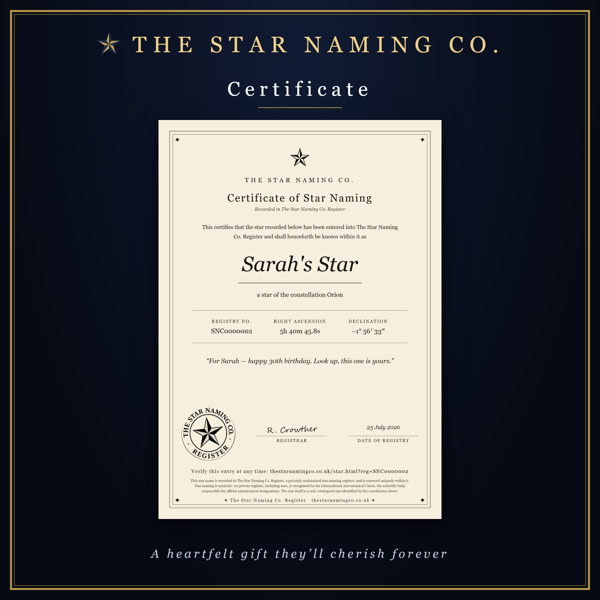 A4 name certificate