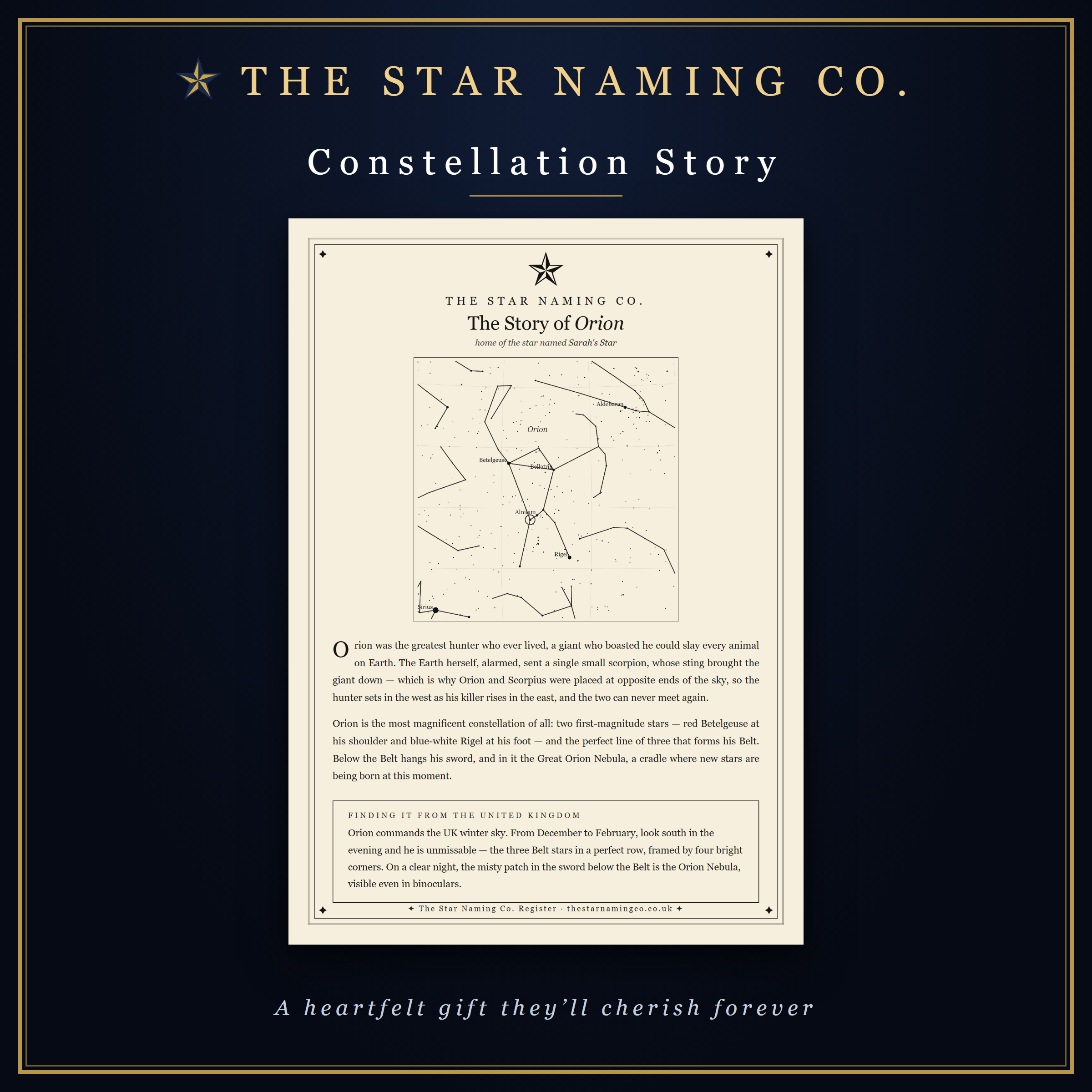 The story of their constellation