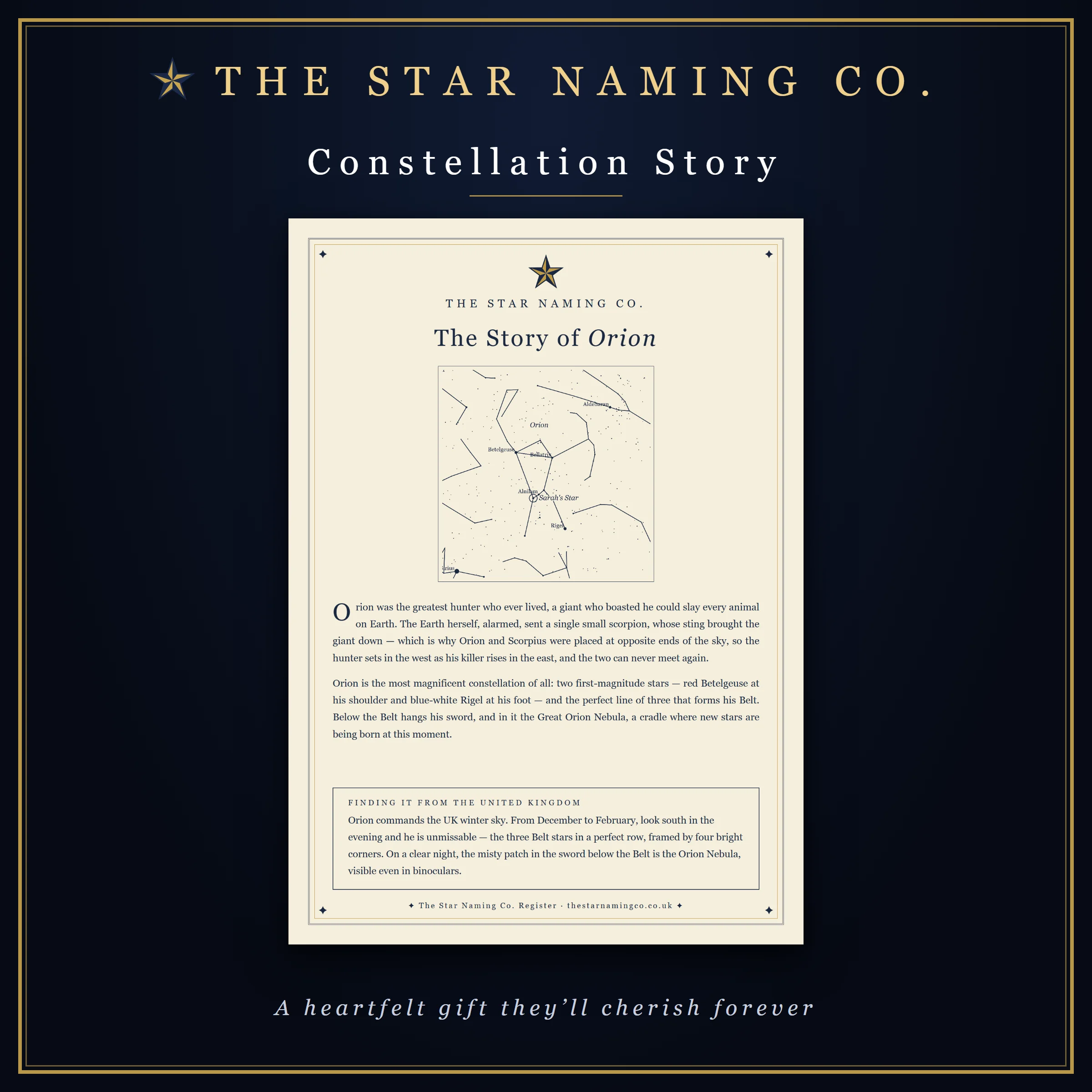 The story of their constellation